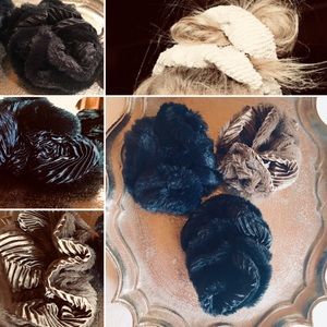(3) FREE PEOPLE FANCY SCRUNCHES NWOT